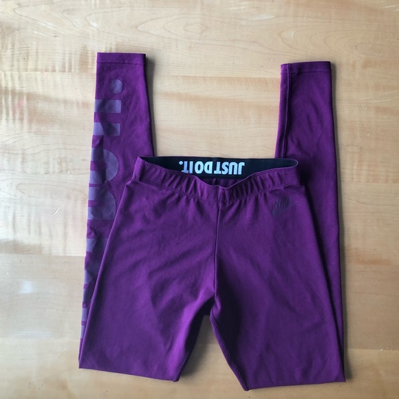 Nike Just Do It Leg-a-see Legging Purple - Picture 3 of 5